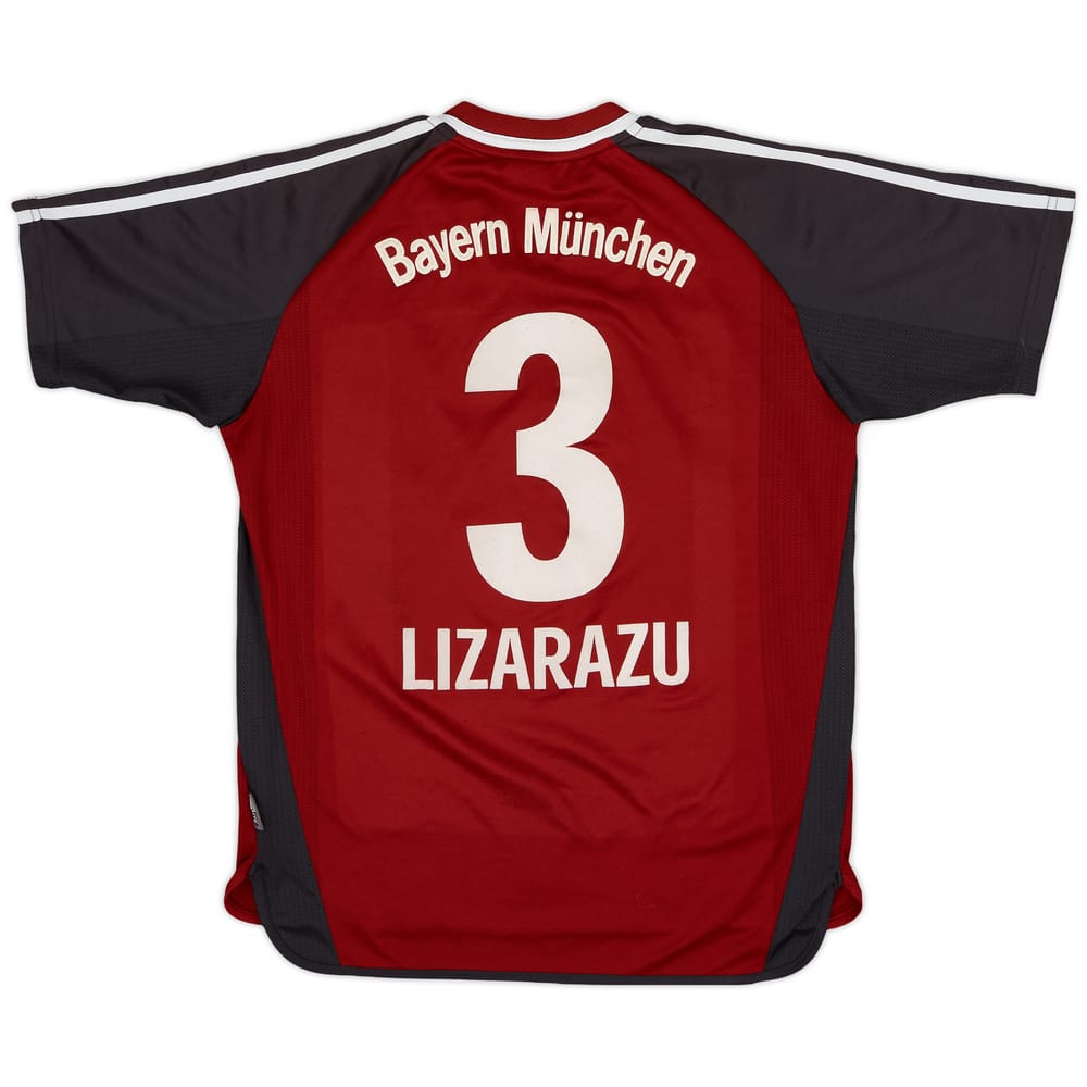 2001-02 Bayern Munich Home Shirt Lizarazu #3 - 8/10 - (XL.Boys)