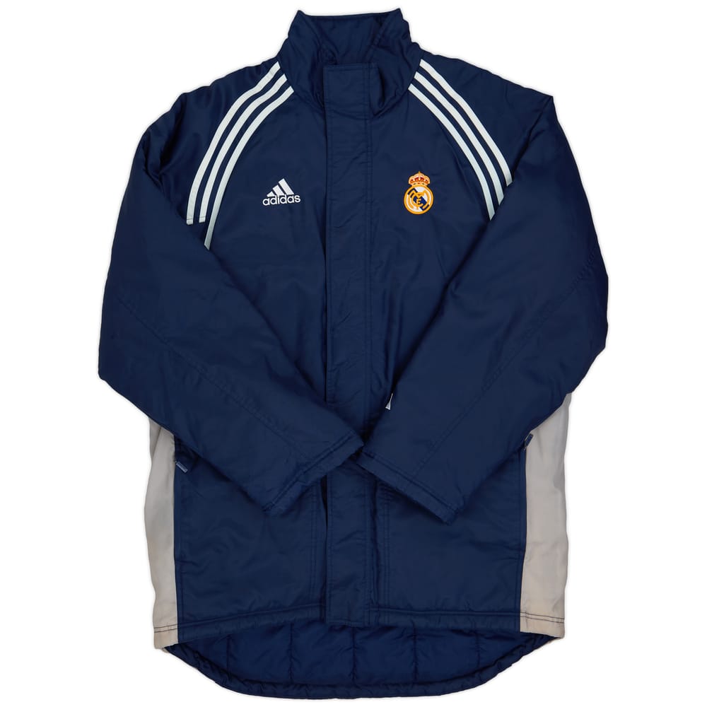 2000-01 Real Madrid adidas Padded Bench Coat - 8/10 - (L/XL)