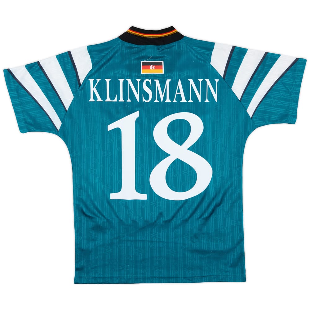 1996-98 Germany Away Shirt Klinsmann #18 - 8/10 - (S)