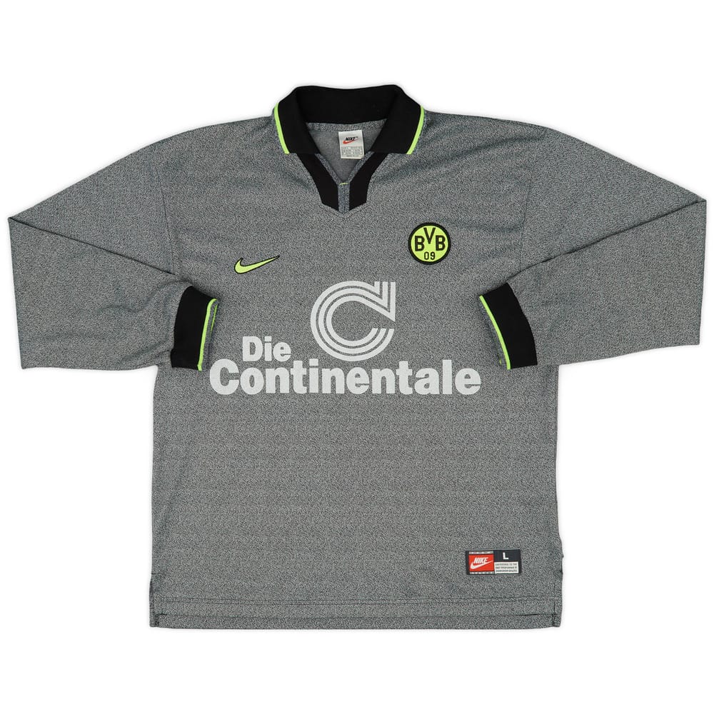1997-98 Borussia Dortmund Away L/S Shirt - 8/10 - (L)
