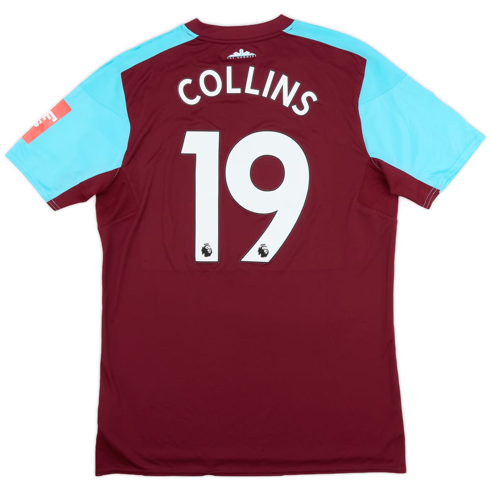 2017-18 West Ham FA Cup Match Issue Home Shirt Collins #19