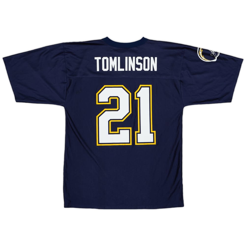 2005-06 San Diego Chargers Tomlinson #21 NFL Replica Home Jersey - 7/10 - (M)