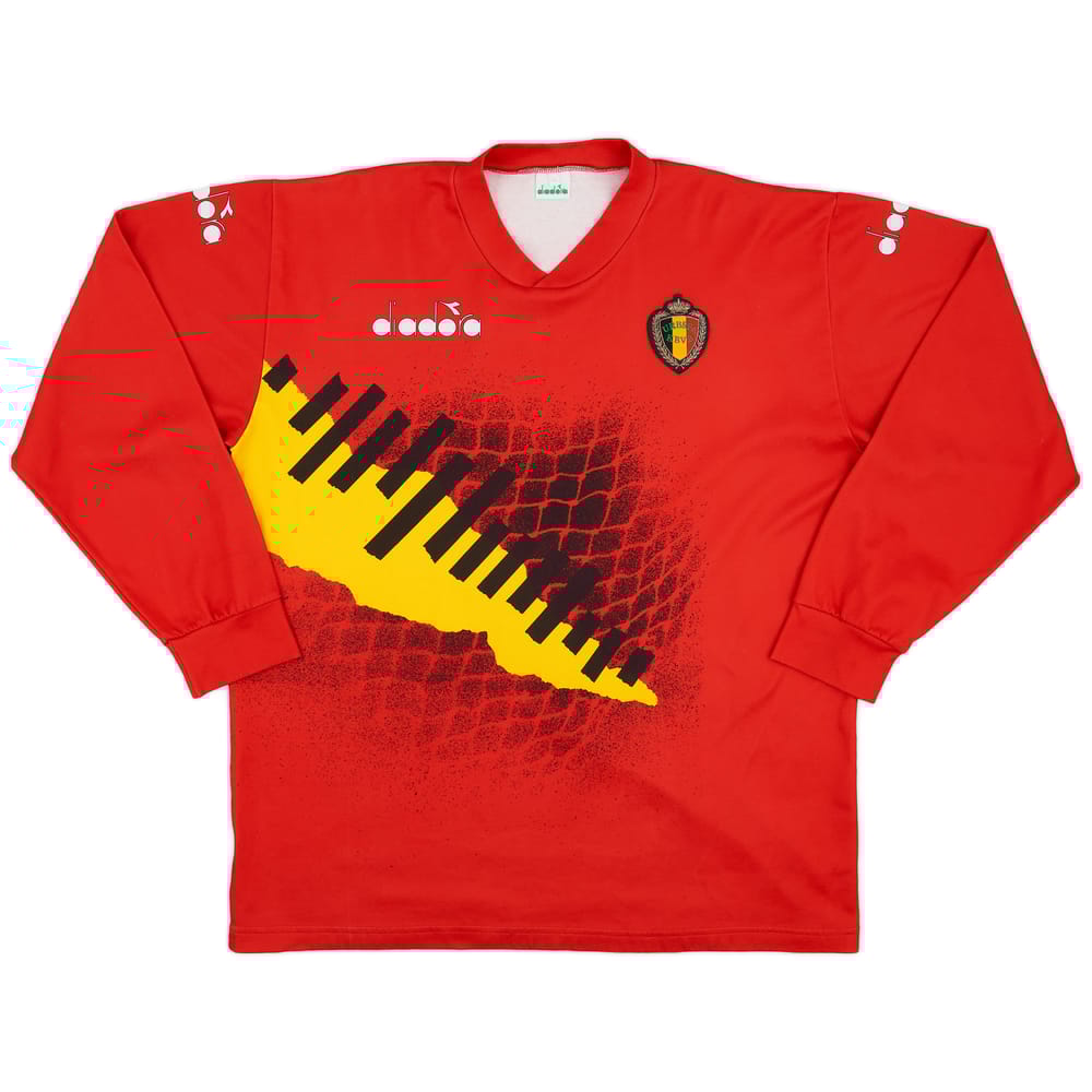 1992-94 Belgium Diadora Training L/S Shirt - 9/10 - (XL)