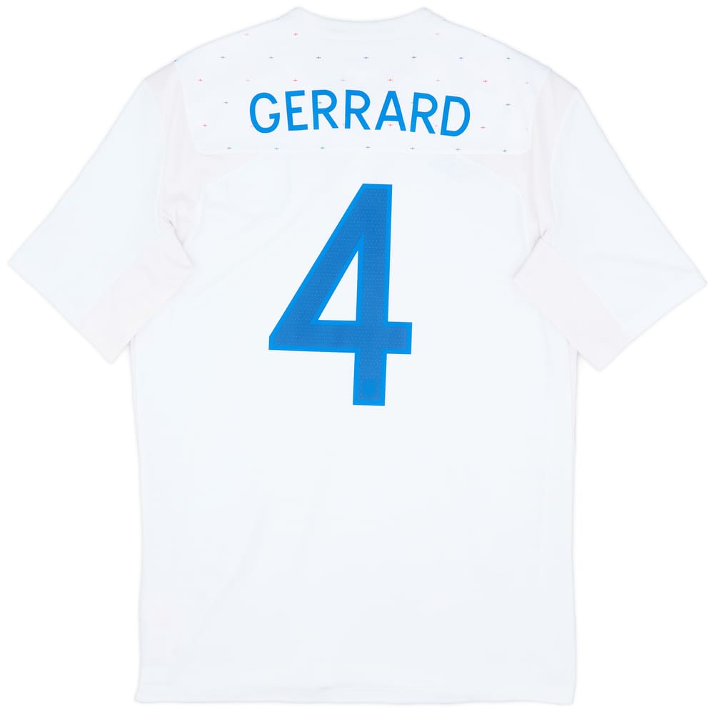 2010-11 England Home Shirt Gerrard #4 - 8/10 - (M)
