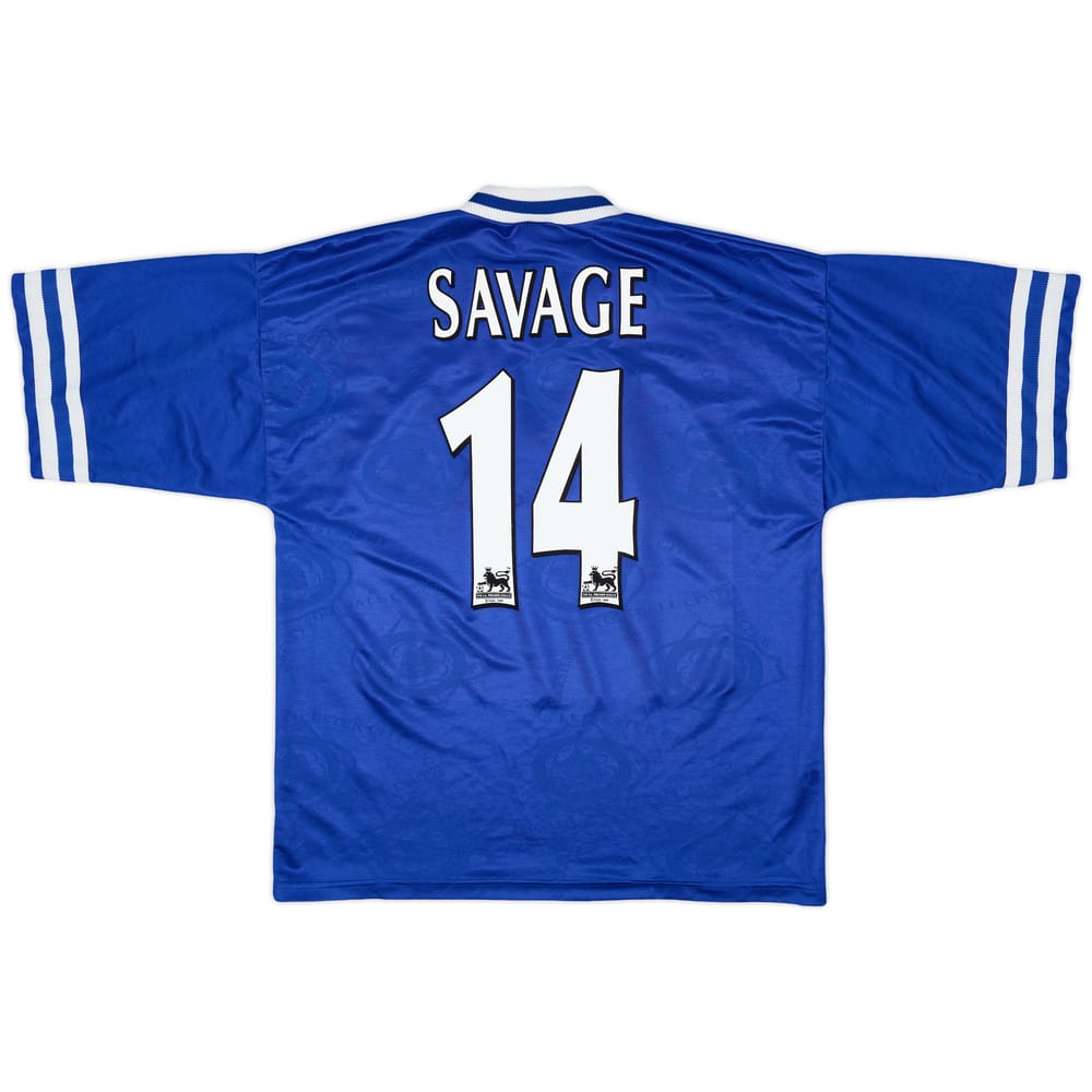 1996-98 Leicester Home Shirt Savage #14 - 7/10 - (L)