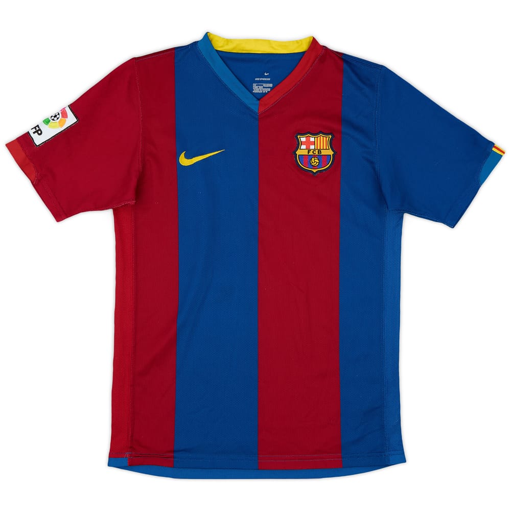 2006-07 Barcelona Home Shirt - 8/10 - (M.Boys)