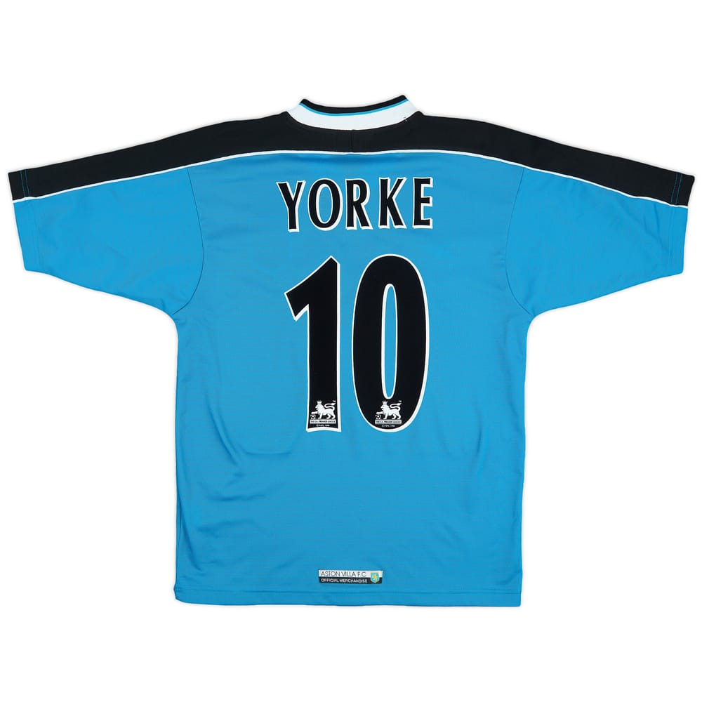 1998-99 Aston Villa Away Shirt Yorke #10 - 6/10 - (S)
