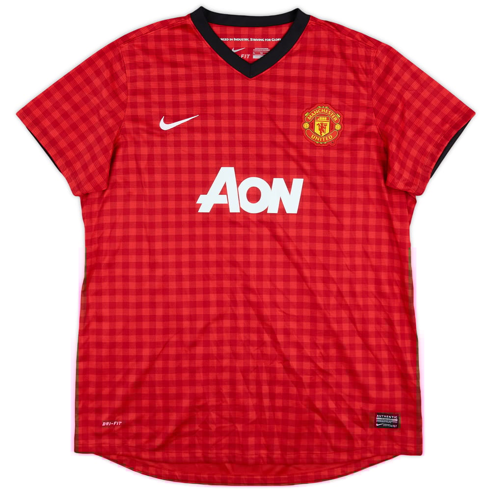 2012-13 Manchester United Home Shirt - 9/10 - (Women's XL)