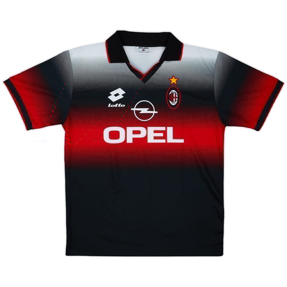 1995-96 AC Milan Lotto Training Shirt - 9/10 - (XL)