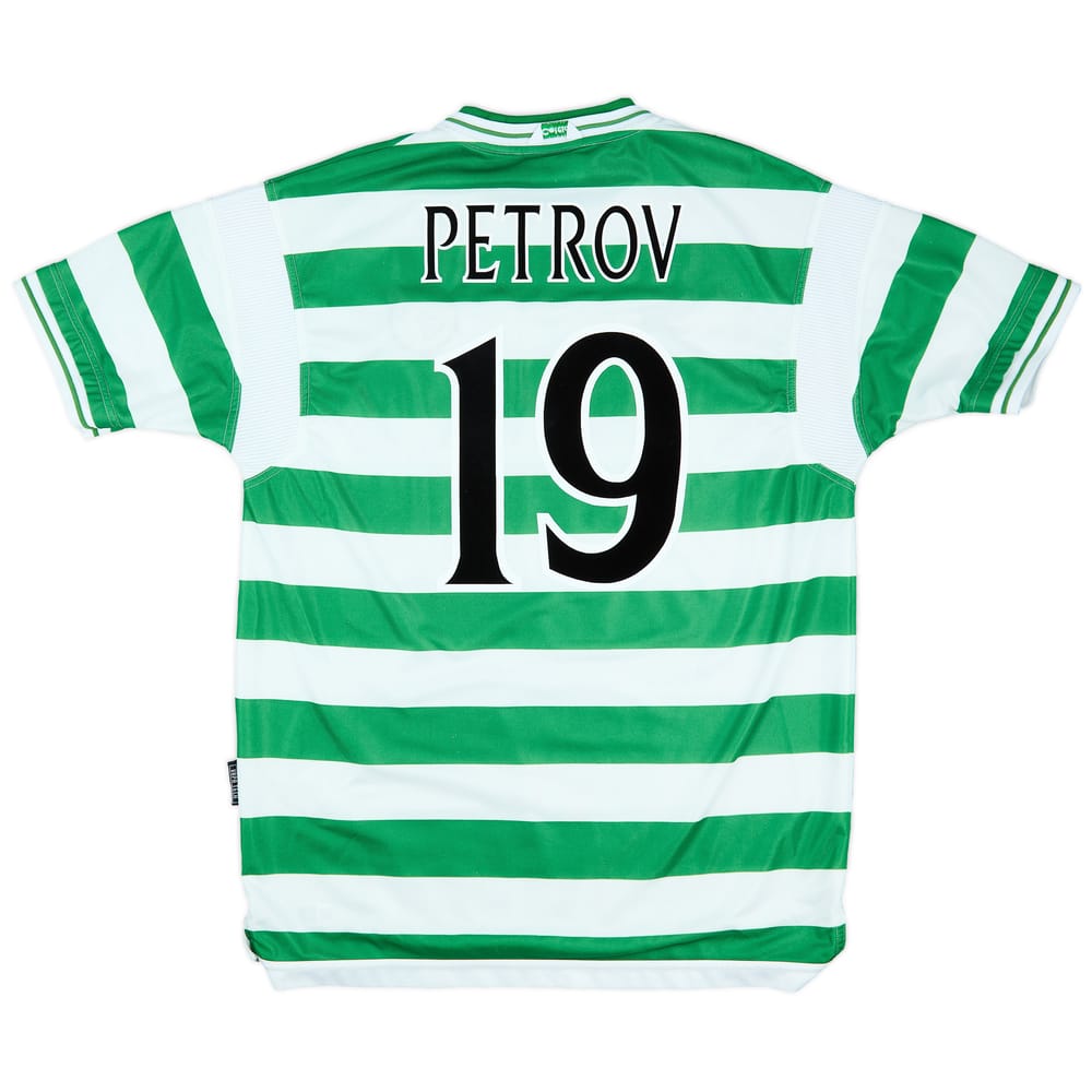 1999-01 Celtic Home Shirt Petrov #19 - 7/10 - (XL)