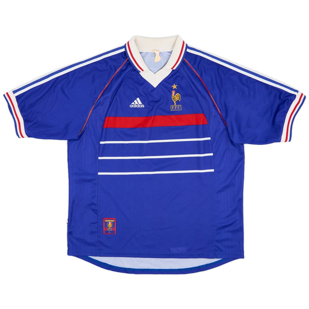 1998-00 France Home Shirt - 9/10 - (XL)