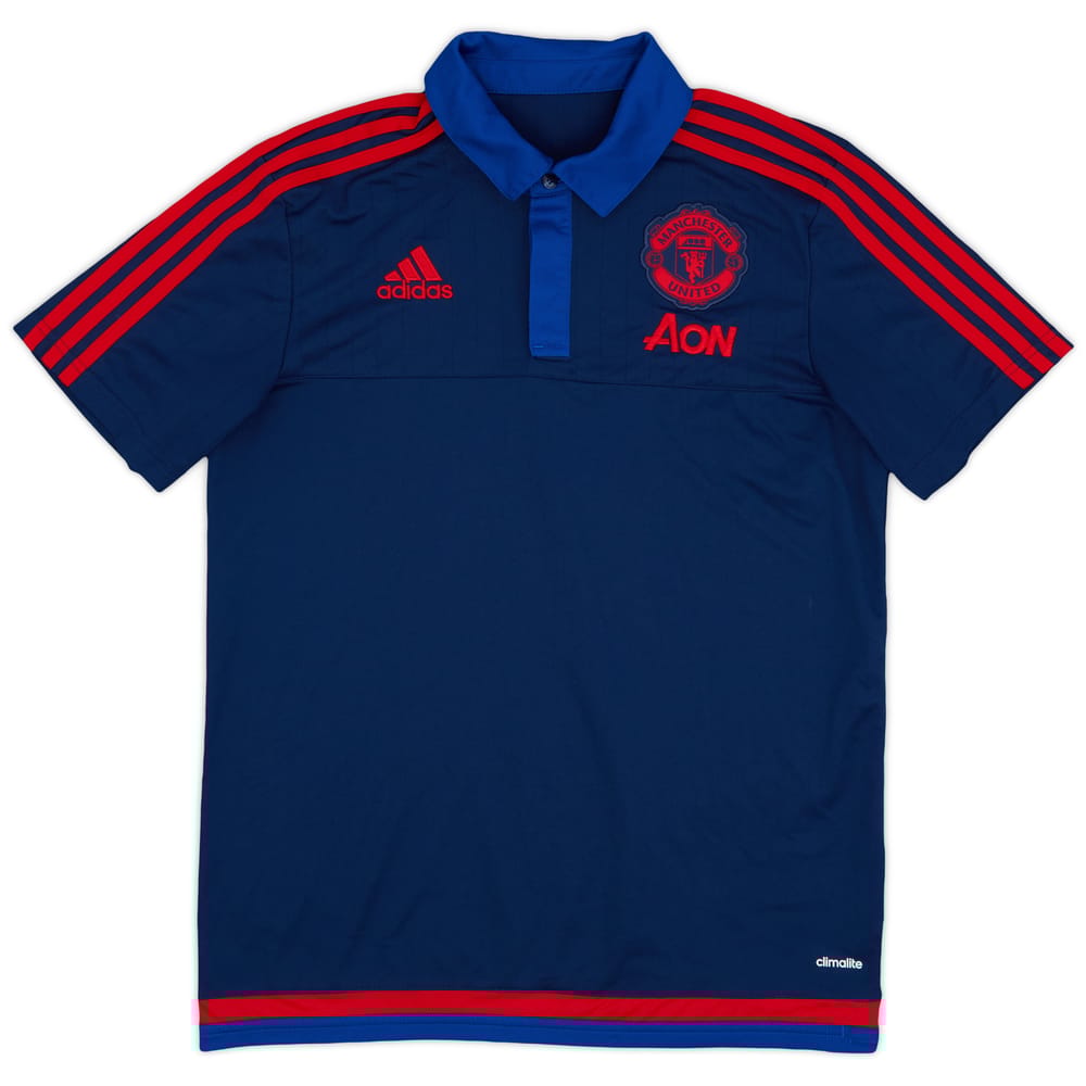2015-16 Manchester United adidas Polo Shirt - 9/10 - (M)