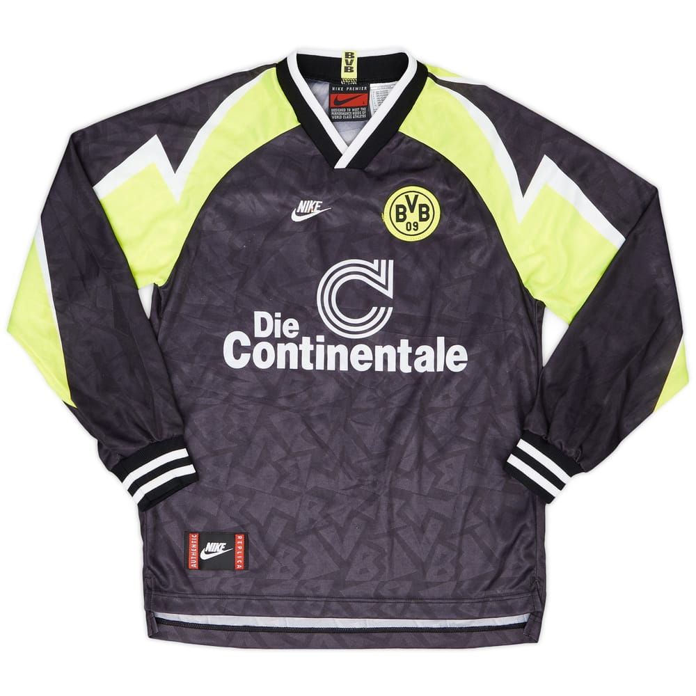 1995-96 Borussia Dortmund Away L/S Shirt - 6/10 - (L.Boys)