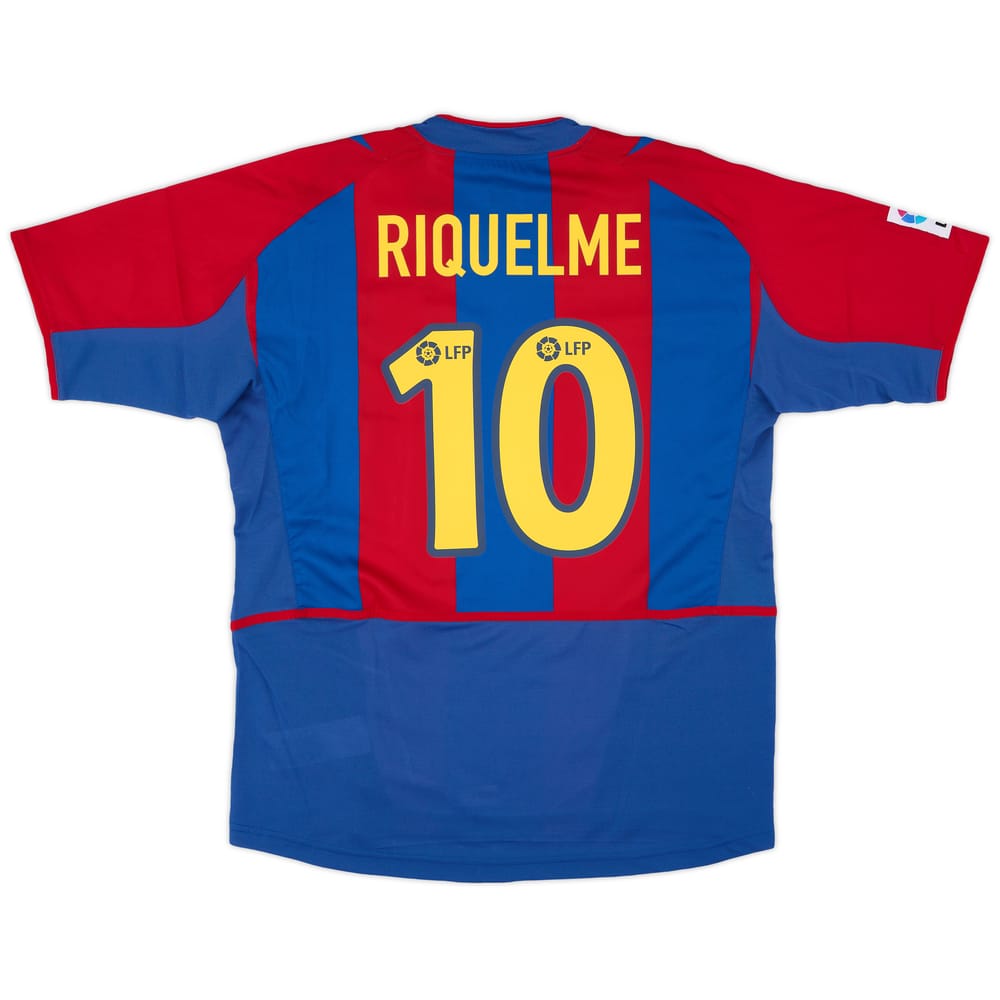 2002-03 Barcelona Home Shirt Riquelme #10 (L)
