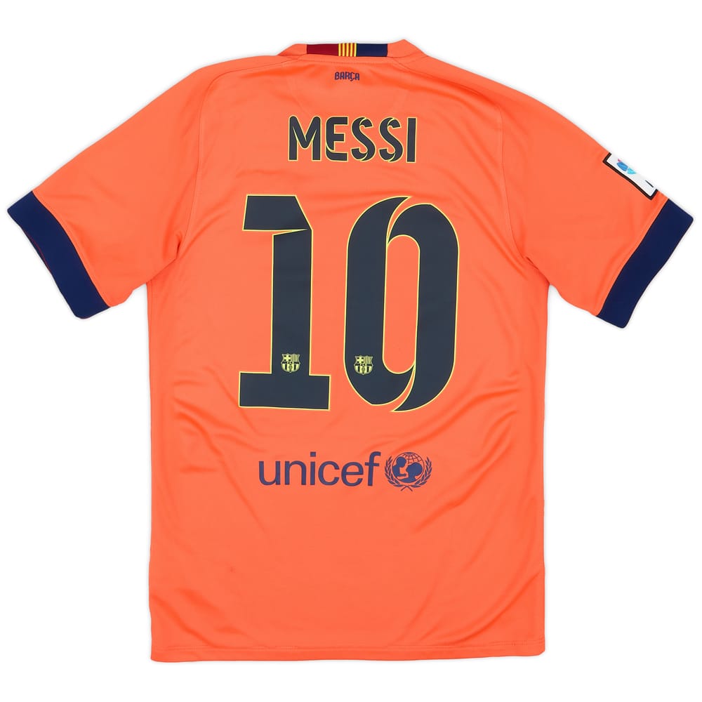 2014-15 Barcelona Away Shirt Messi #10 - 9/10 - (S)