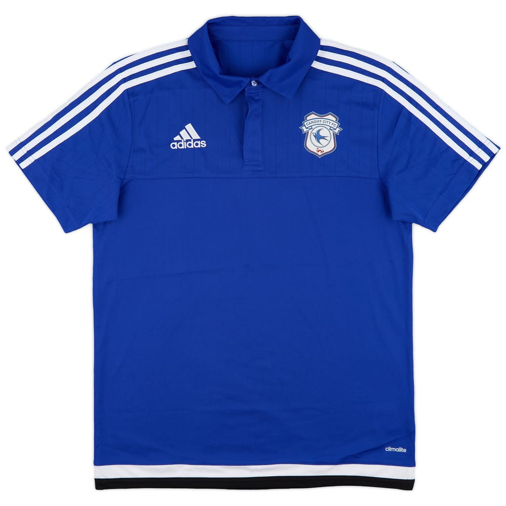 2015-16 Cardiff City adidas Polo Shirt - 9/10 - (M)