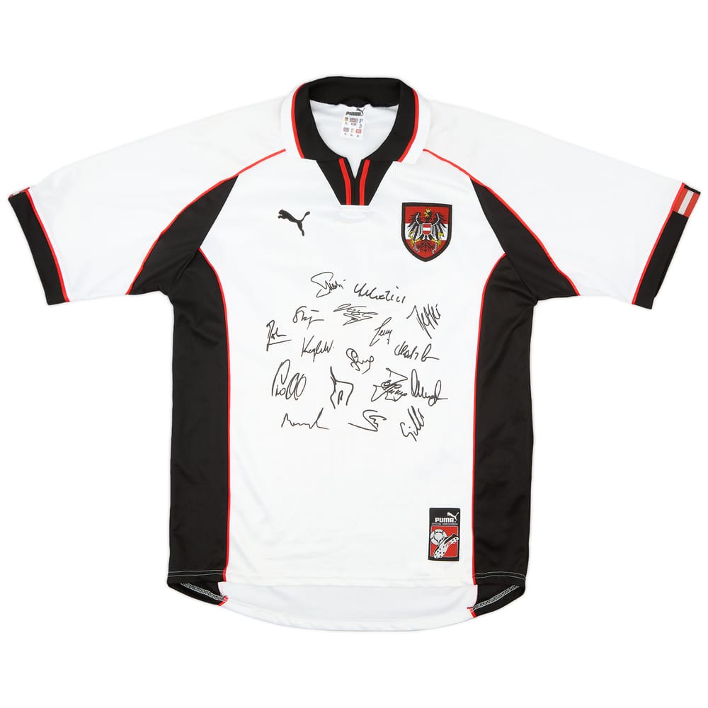 1998 Austria 'Signed' Home Shirt #12 - 8/10 - (XL)