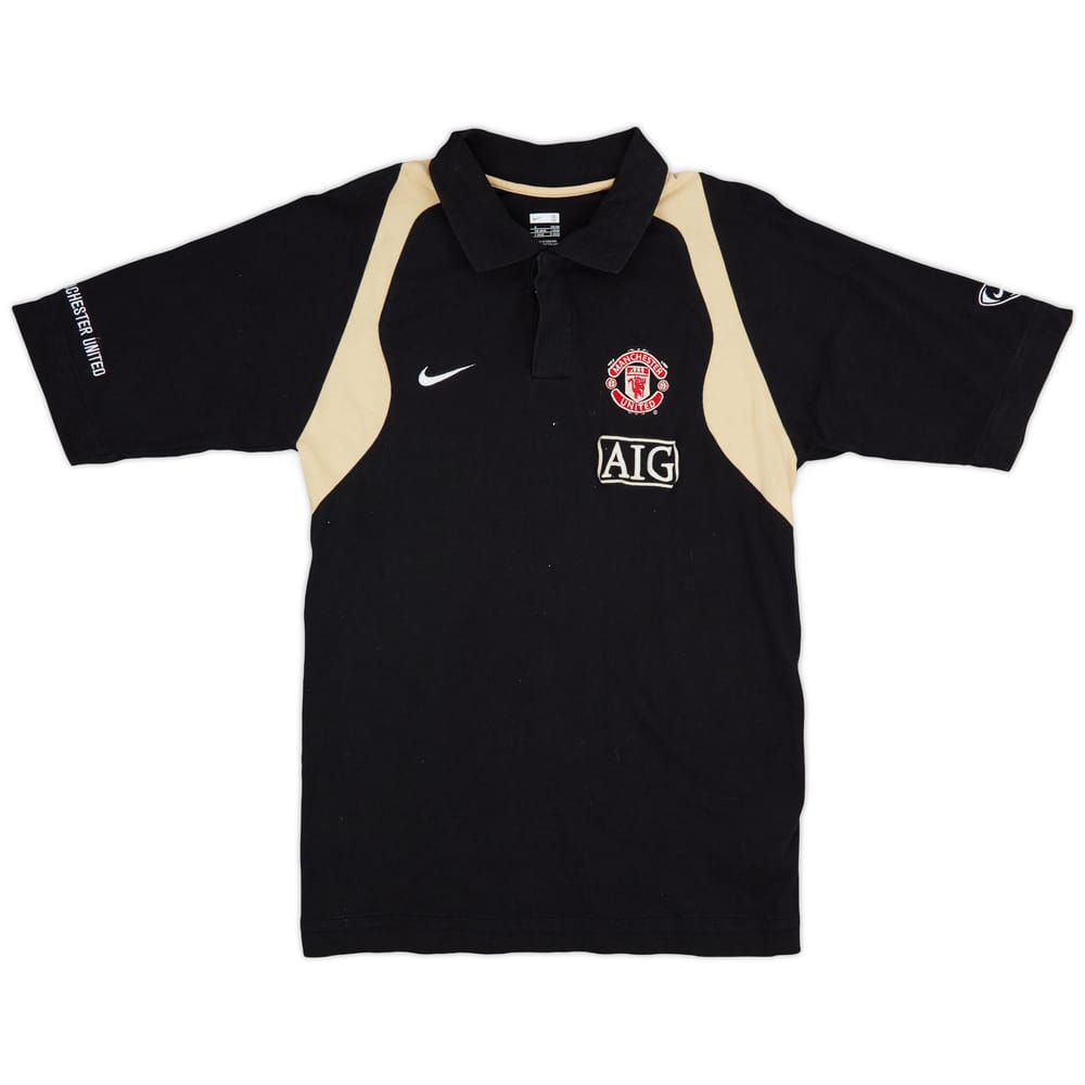2007-08 Manchester United Nike Polo Shirt - 8/10 - (S)