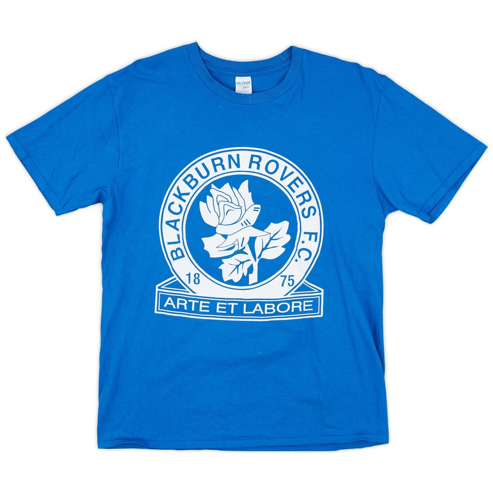 2015-16 Blackburn Rovers Graphic Crest Tee - 7/10 - (L)