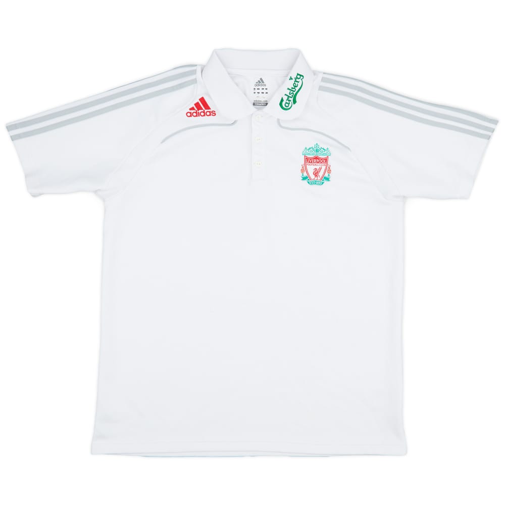 2008-09 Liverpool adidas Polo Shirt - 7/10 - (L)