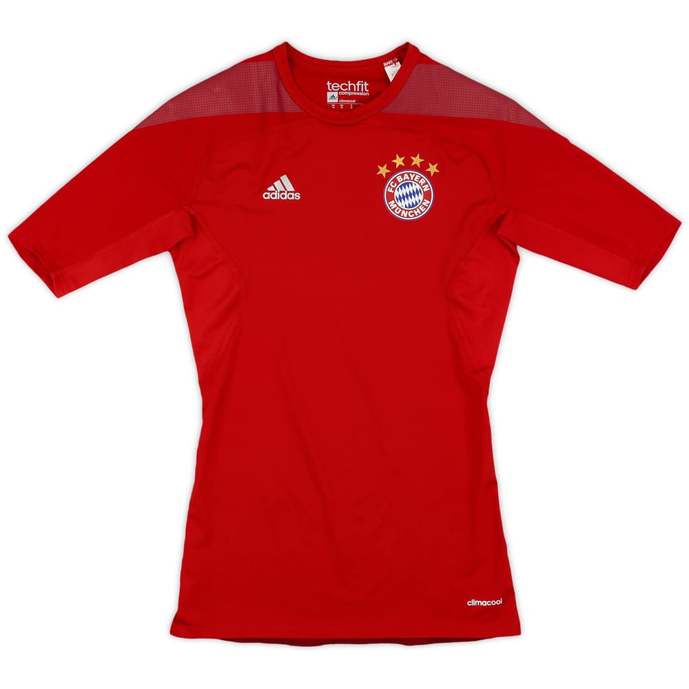 2015-16 Bayern Munich adidas Techfit Baselayer Shirt - 8/10 - (M)