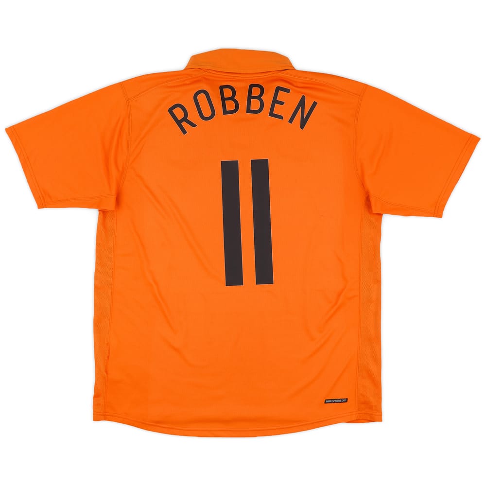 2006-08 Netherlands Home Shirt Robben #11 - 8/10 - (L)