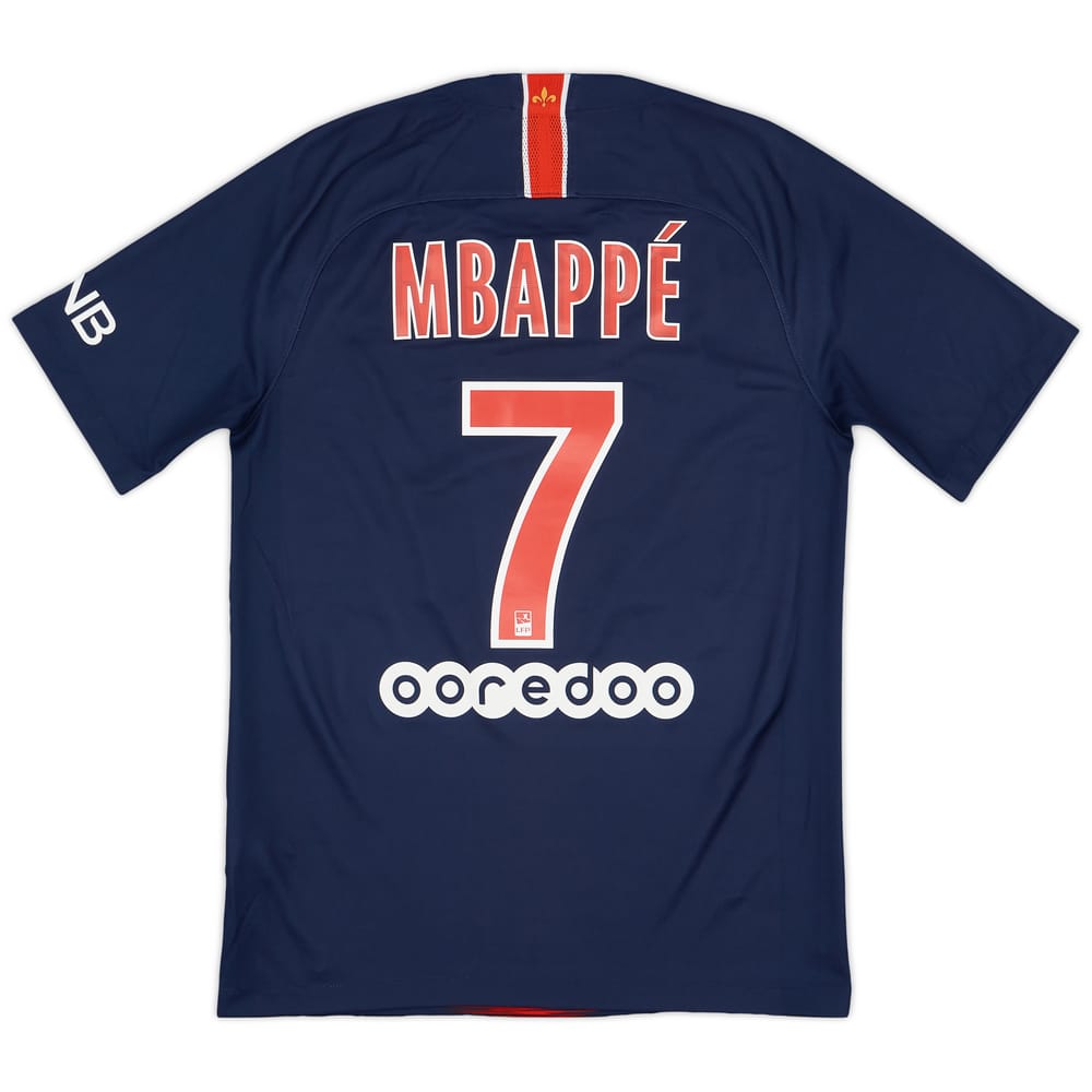 2018-19 Paris Saint-Germain Home Shirt Mbappe #7 - 8/10 - (S)