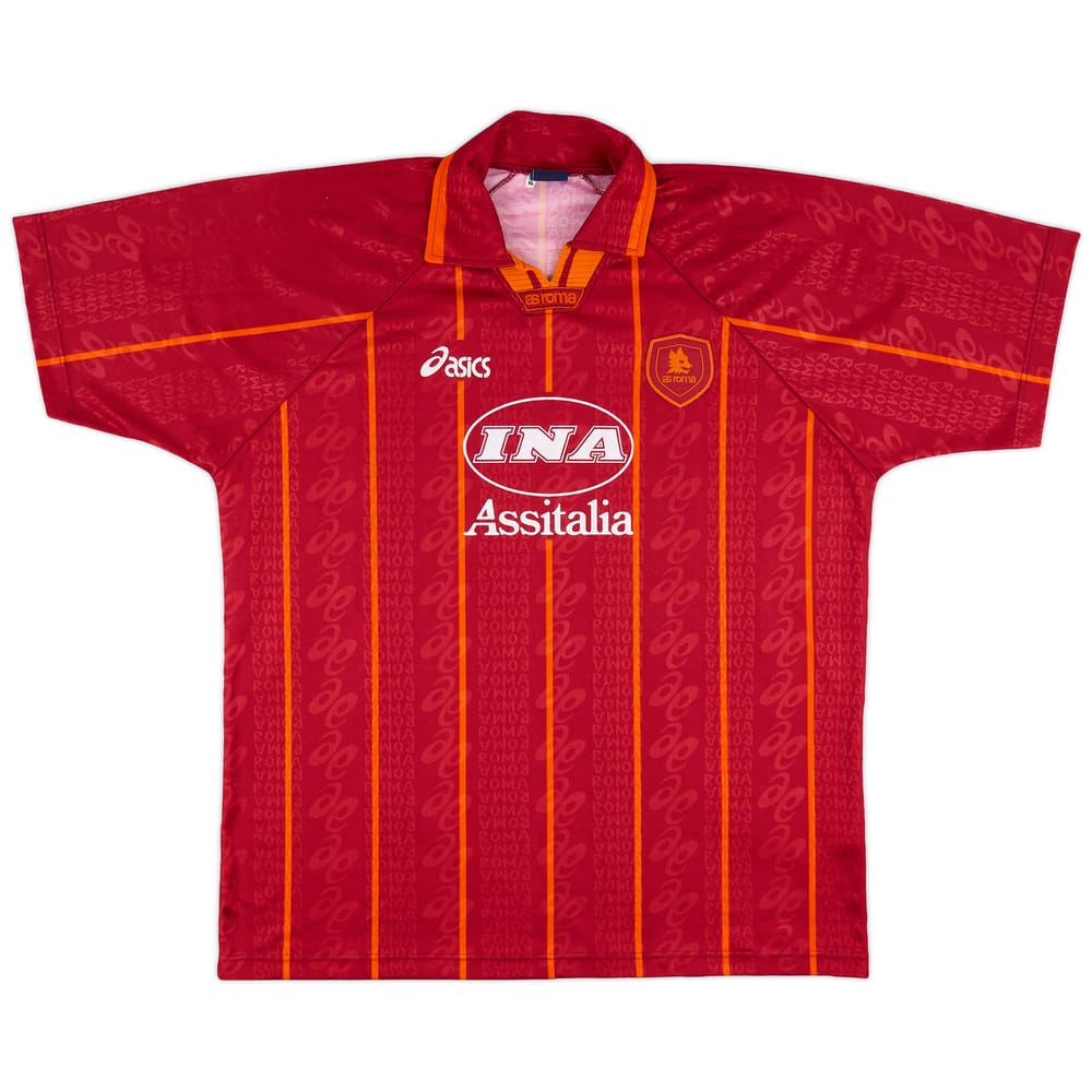 1996-97 Roma Home Shirt - 9/10 - (XL)