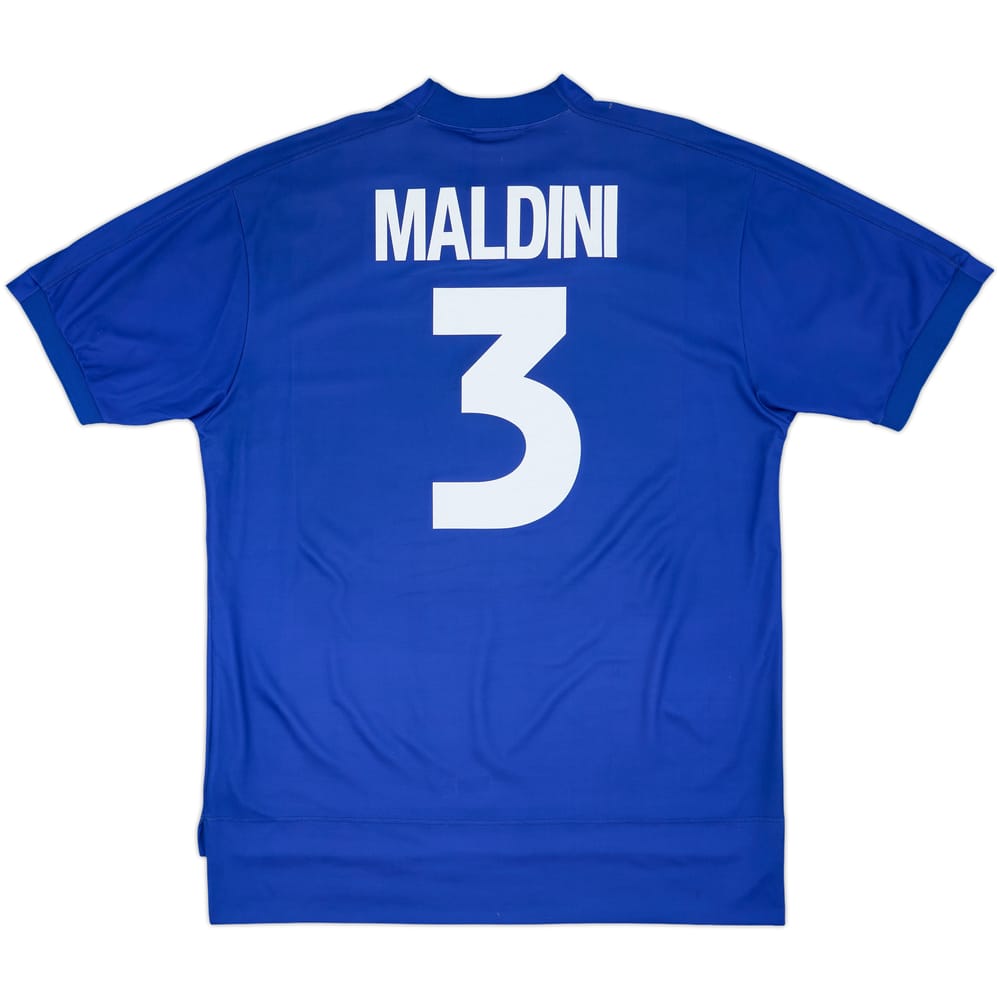 1998-99 Italy Home Shirt Maldini #3 - 6/10 - (XL)