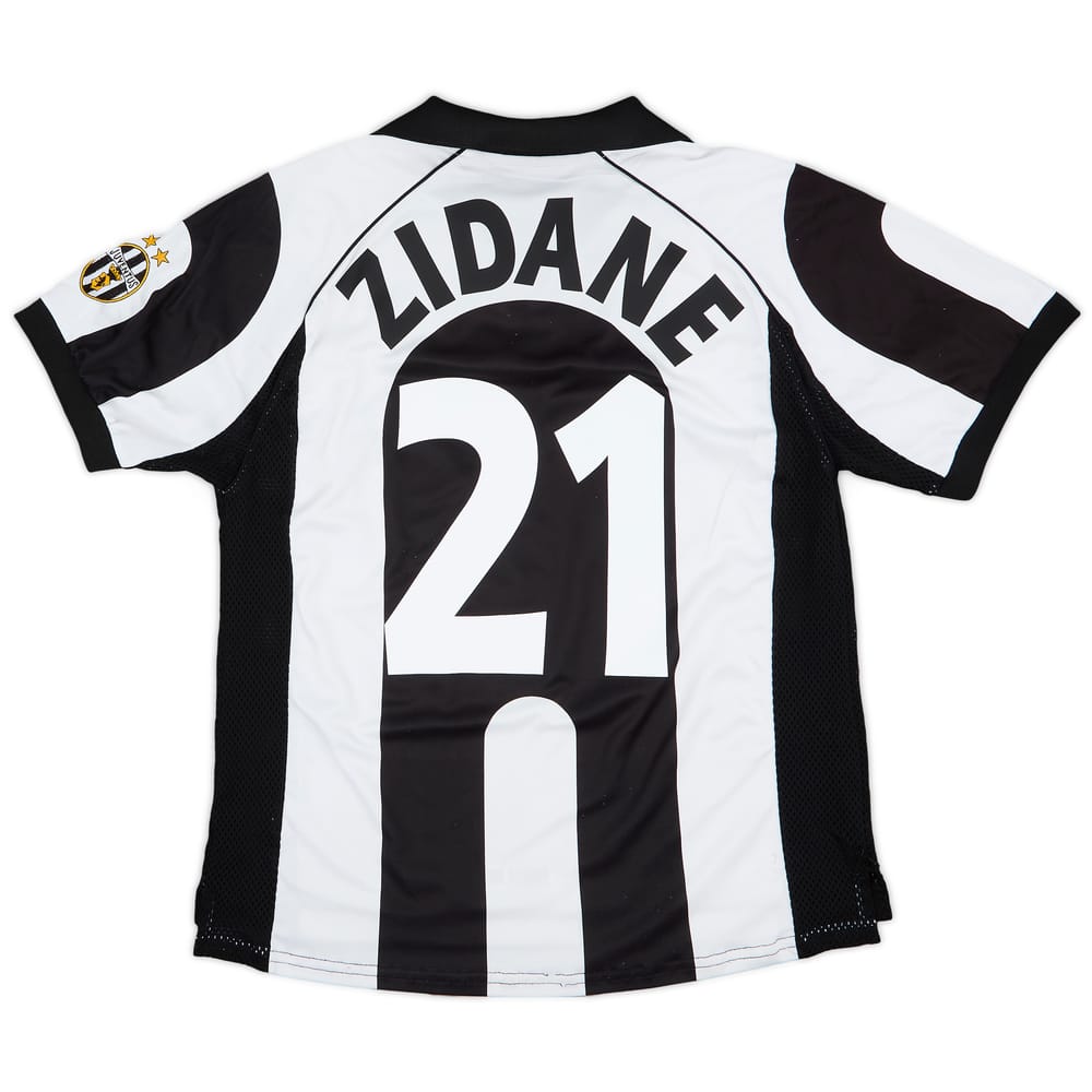 1997-98 Juventus Centenary Home Shirt Zidane #21 - 6/10 - (S)