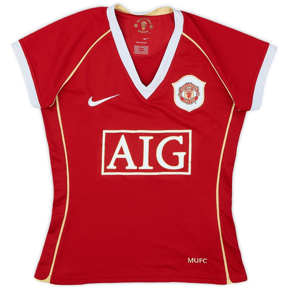 2006-07 Manchester United Home Shirt - 8/10 - (Women's XS)
