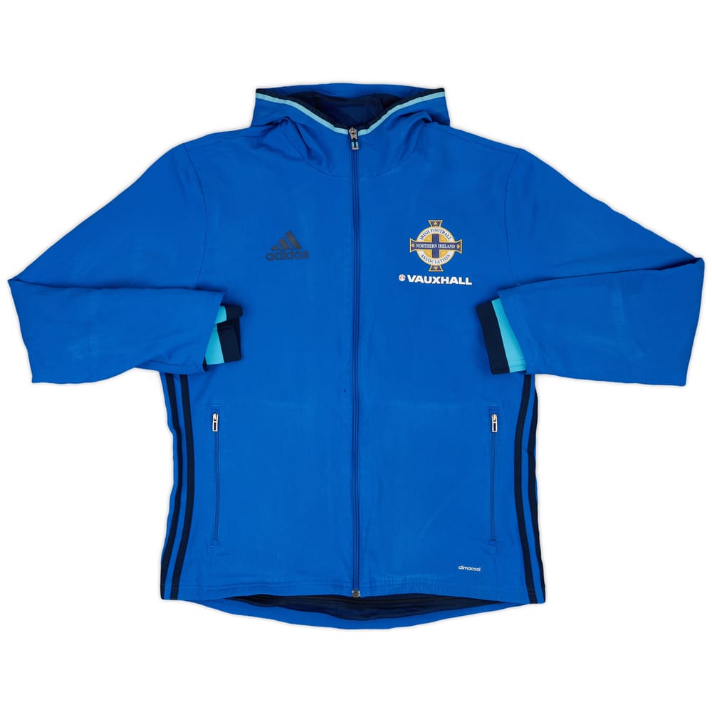2016-17 Northern Ireland adidas Hooded Track Jacket - 6/10 - (M)