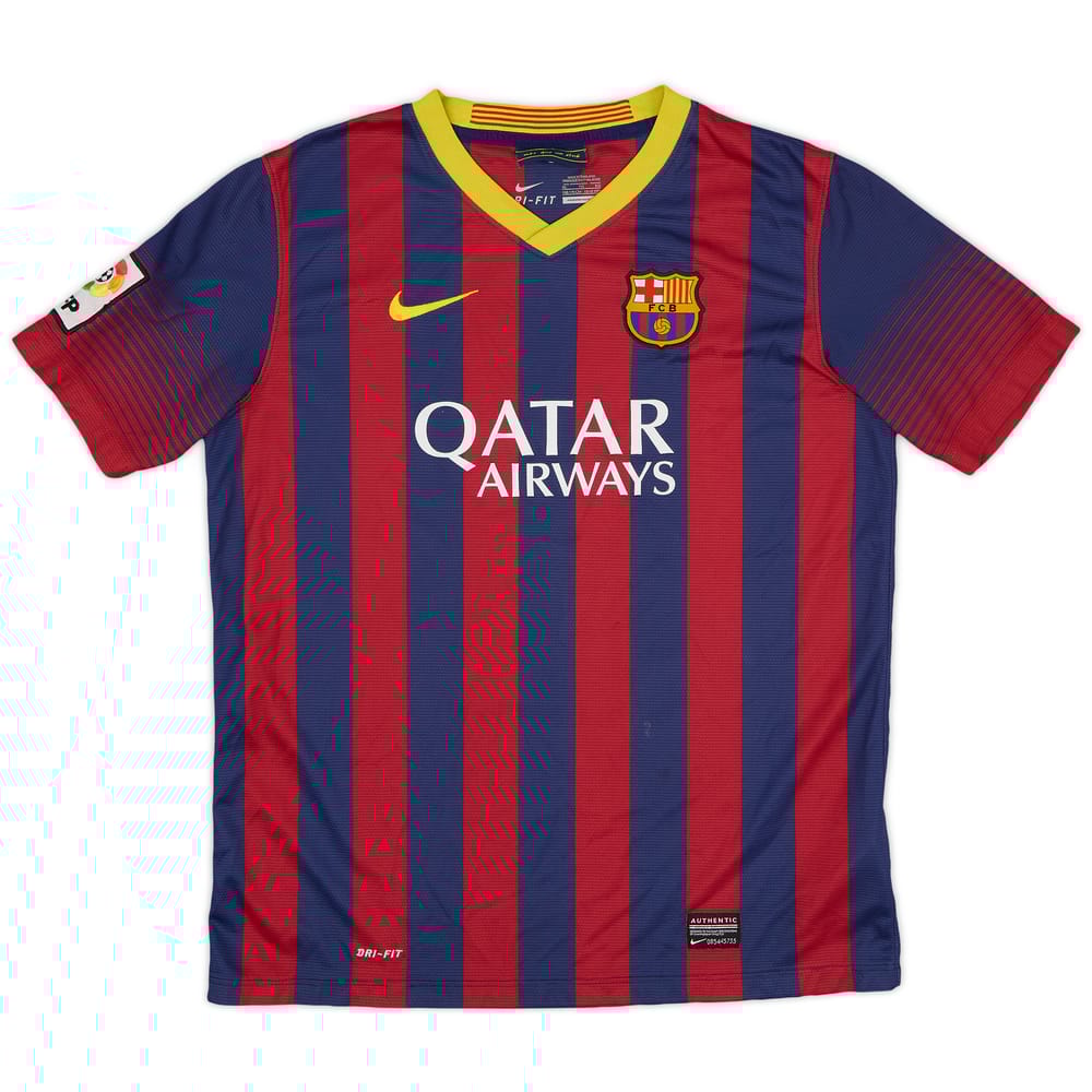 2013-14 Barcelona Home Shirt - 7/10 - (XL.Boys)