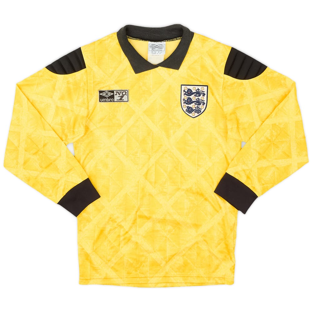 1990-92 England GK Shirt #1 (Shilton) - 7/10 - (L.Boys)