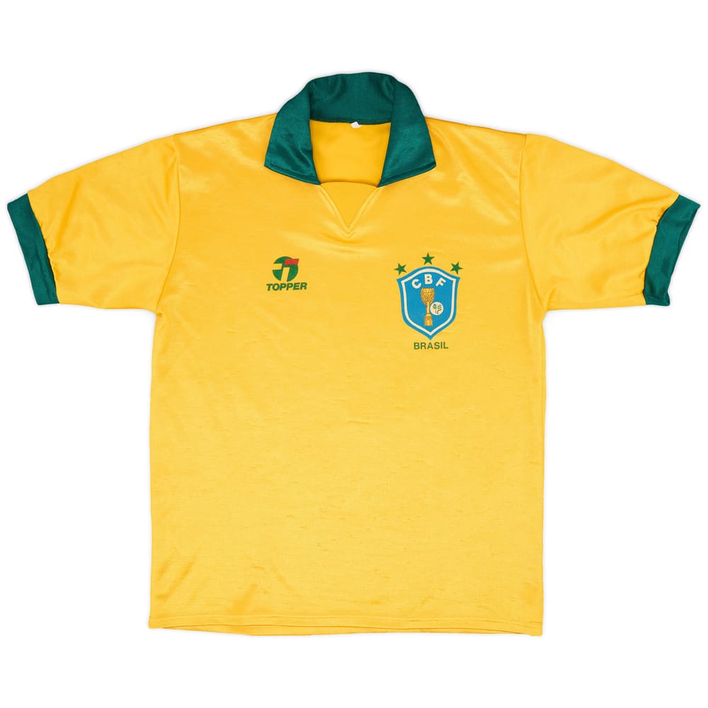 1990 Brazil Home Shirt - 7/10 - (L)