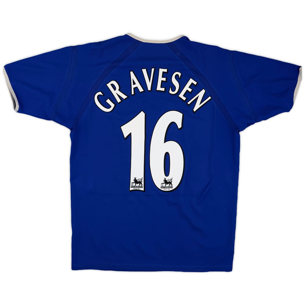 2003-04 Everton Home Shirt Gravesen #16 - 7/10 - (L)