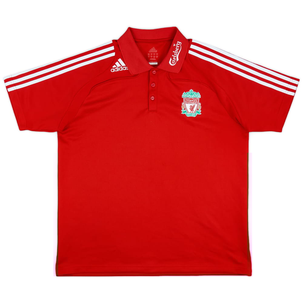 2008-09 Liverpool adidas Polo Shirt - 8/10 - (L)