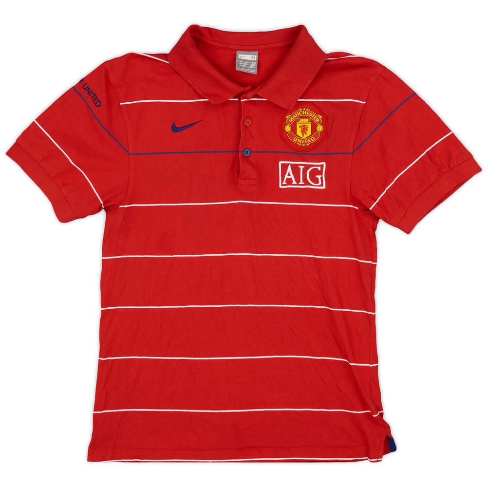 2008-09 Manchester United Nike Polo Shirt - 9/10 - (M)
