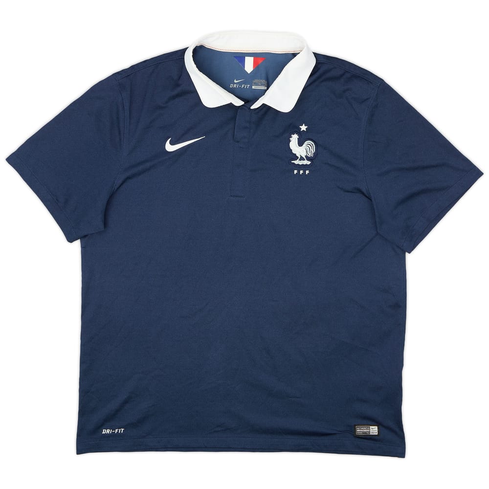 2014-15 France Home Shirt - 8/10 - (XL)