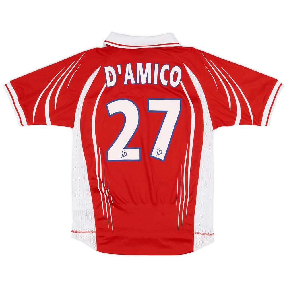 2001-02 Lille Home Shirt D'Amico #27 - 8/10 - (L.Boys)