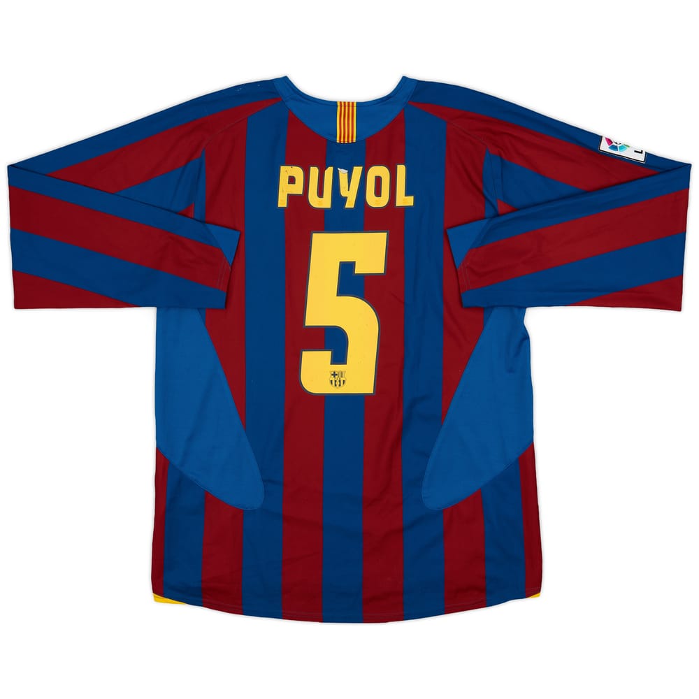 Nike FC Barcelona PUYOL 5 ユニフォーム LFP Nike Barcelona PUYOL #5 2011-12 HOME FOOTBALL SHIRT LONG