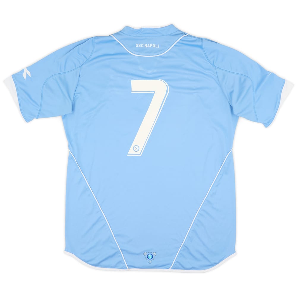 2007-08 Napoli Home Shirt #7 - 6/10 - (XL)