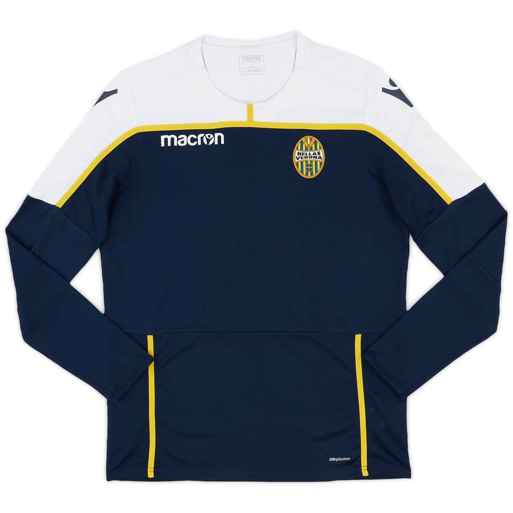 2018-19 Hellas Verona Macron Training L/S Shirt - 10/10 - (L)