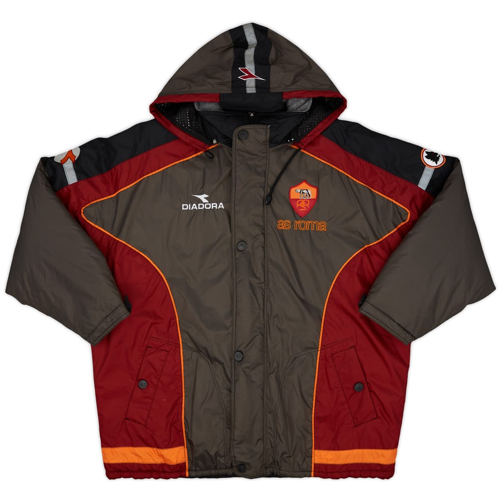 1998-99 Roma Diadora Padded Bench Coat - 9/10 - (L)