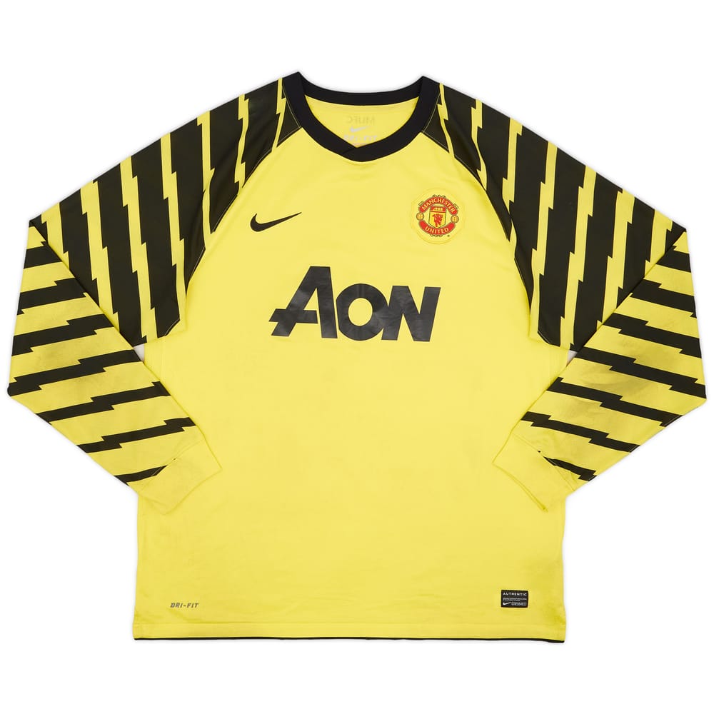 2010-11 Manchester United Yellow GK Shirt - 5/10 - (XL)