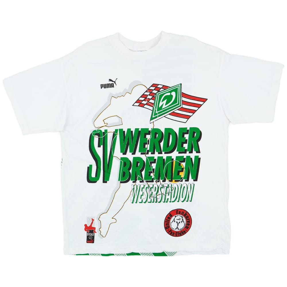 1990s Werder Bremen Puma Fanclub T-Shirt - 8/10 - (XL)