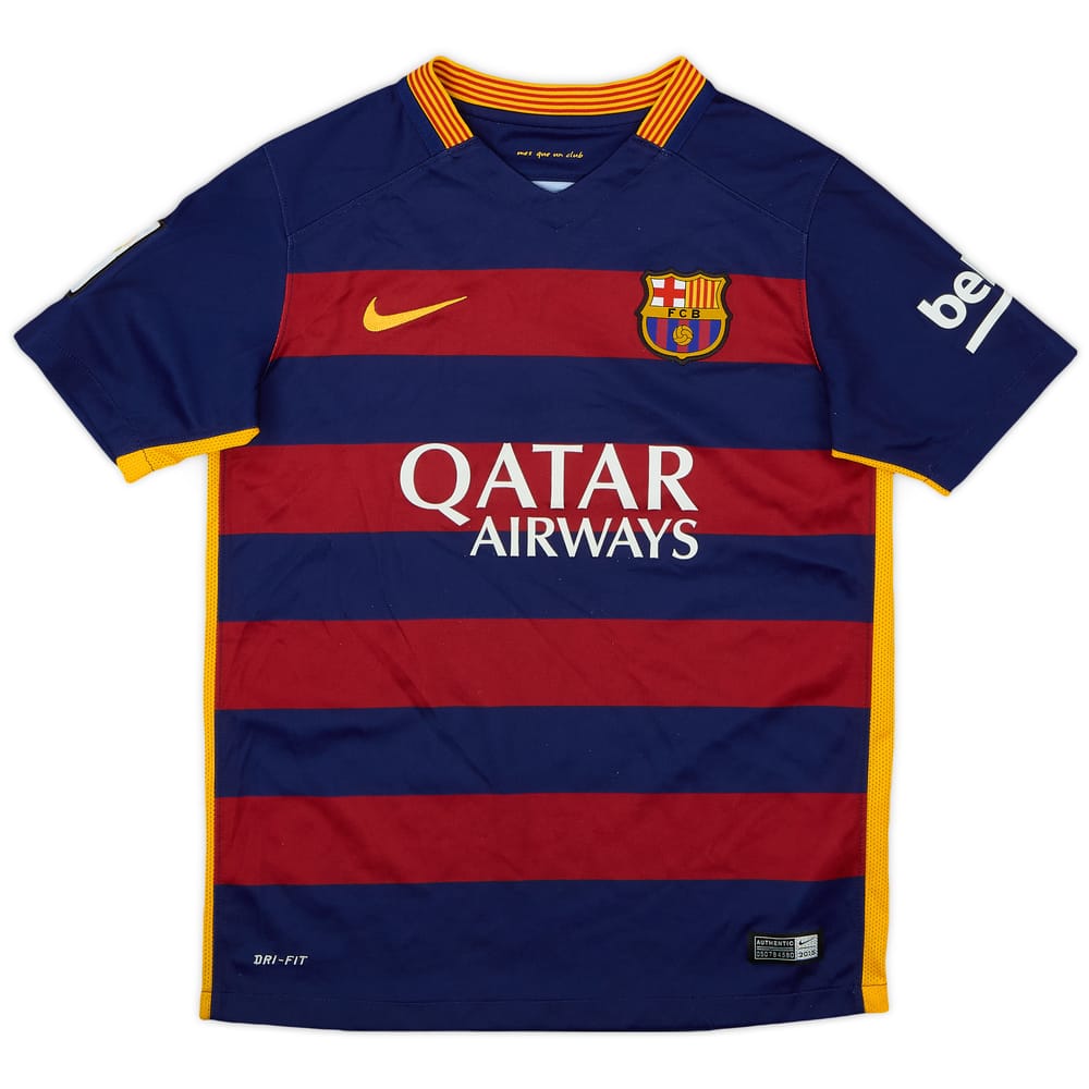 2015-16 Barcelona Home Shirt - 8/10 - (M.Boys)