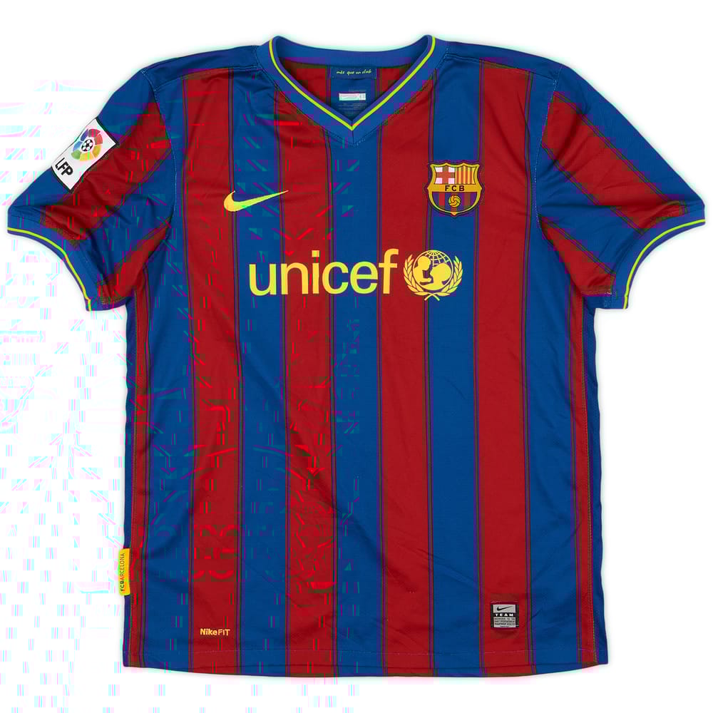 2009-10 Barcelona Home Shirt - 8/10 - (XL.Boys)