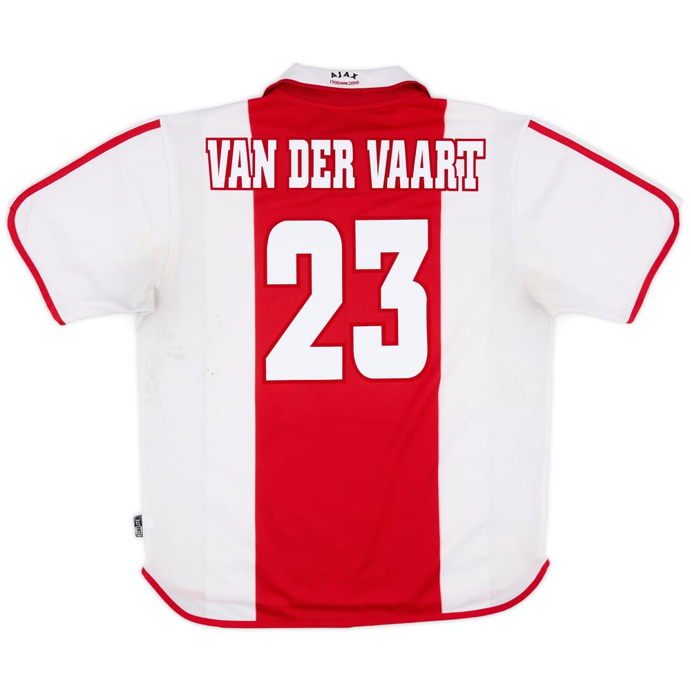2000-01 Ajax Centenary Home Shirt Van Der Vaart #23 - 7/10 - (XL)