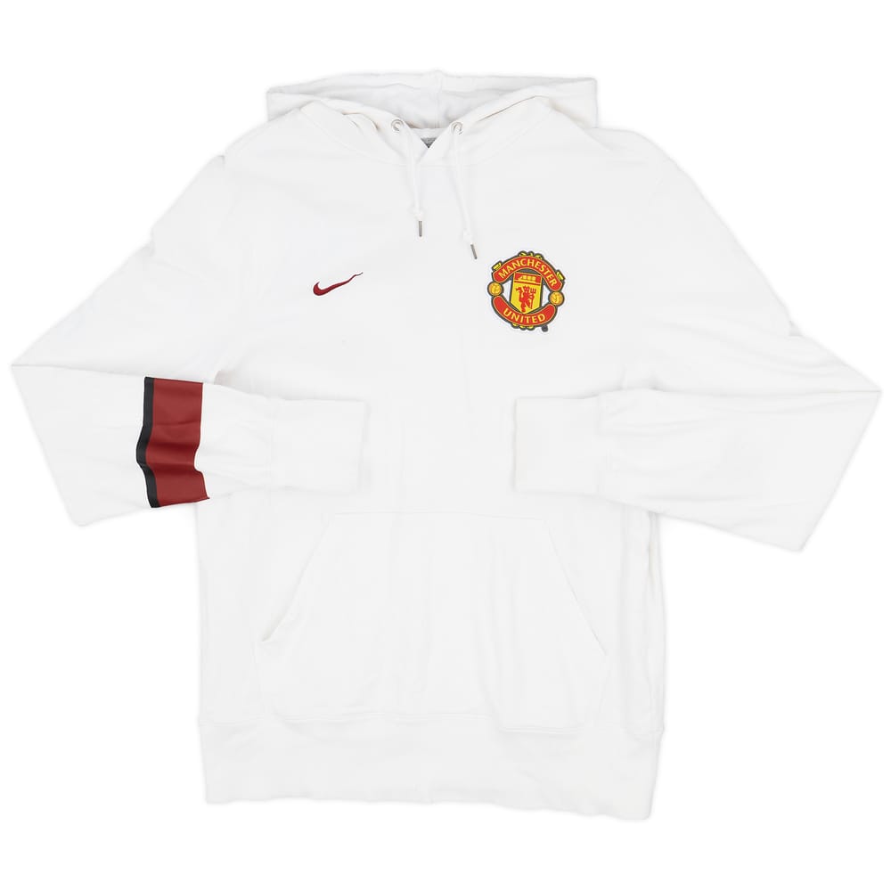 2013-14 Manchester United Nike Hooded Sweat Top - 8/10 - (M)